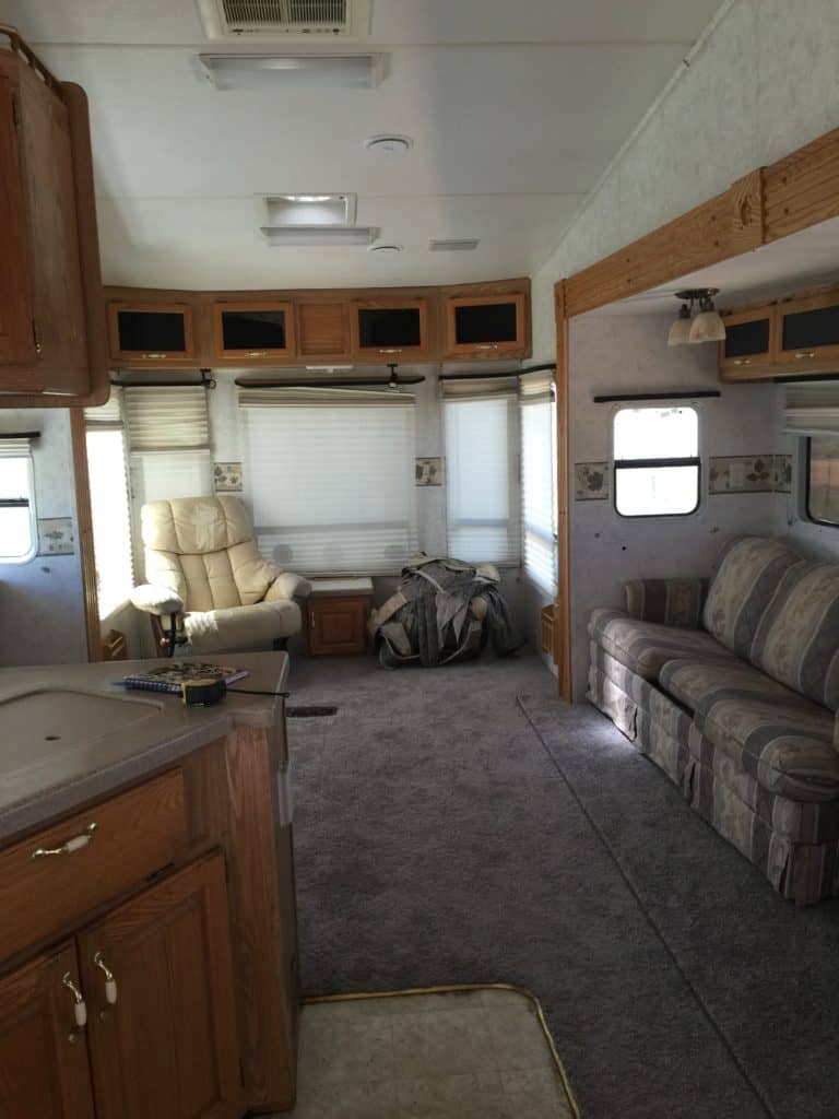 RV Living Area Before