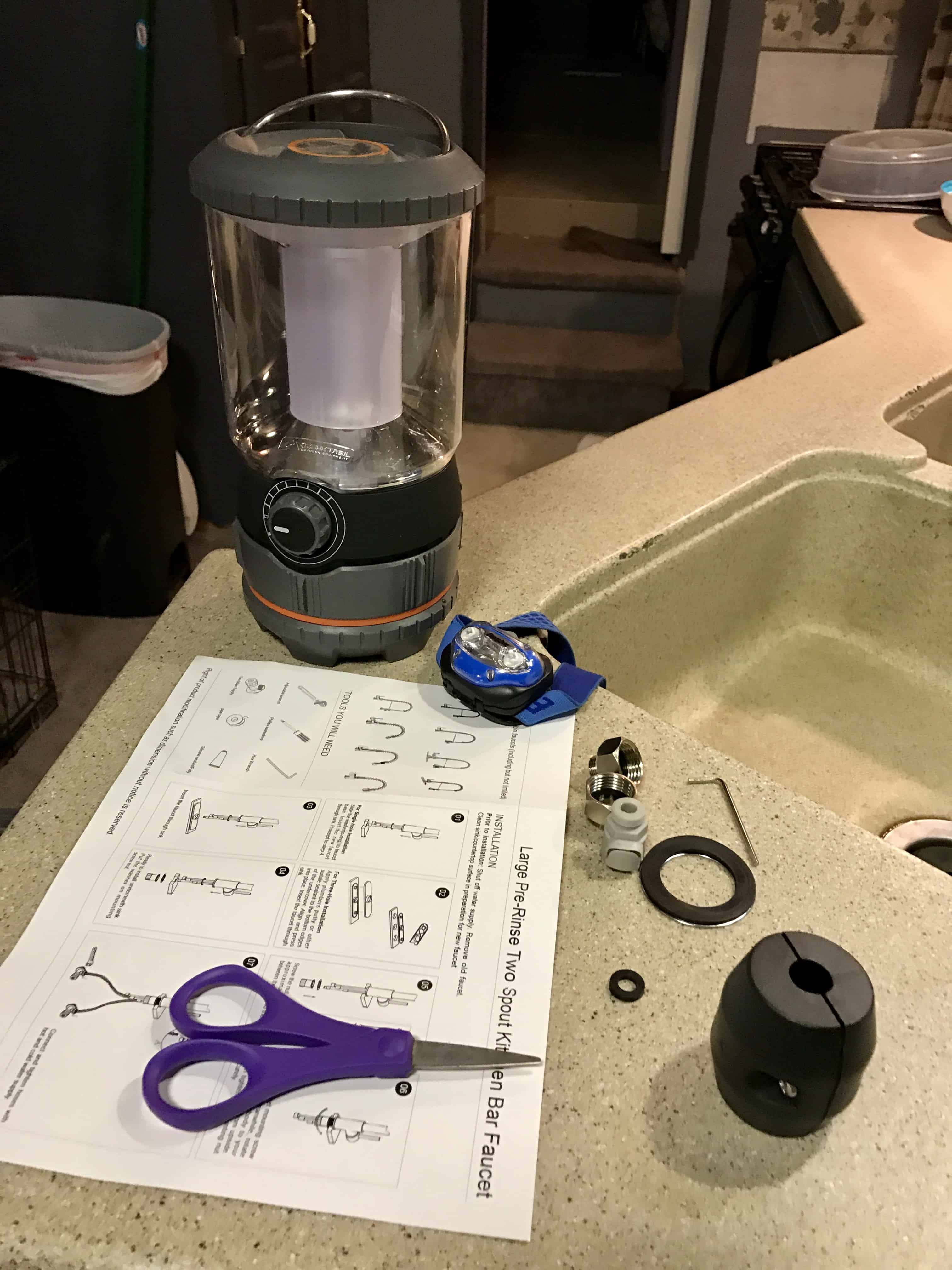 Install RV Faucet Happiest Camper