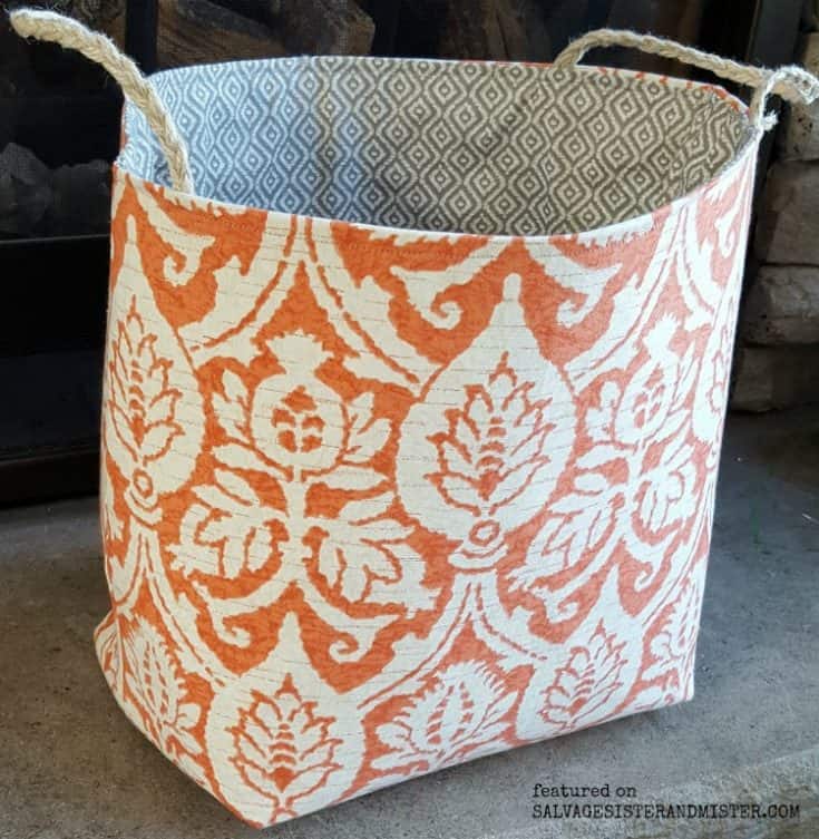DIY Scrap Fabric Basket