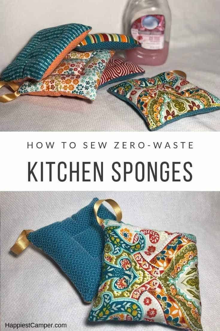 DIY Zero Waste Kitchen Sponge Happiest Camper