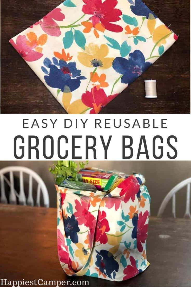 DIY Foldable Reusable Grocery Bags