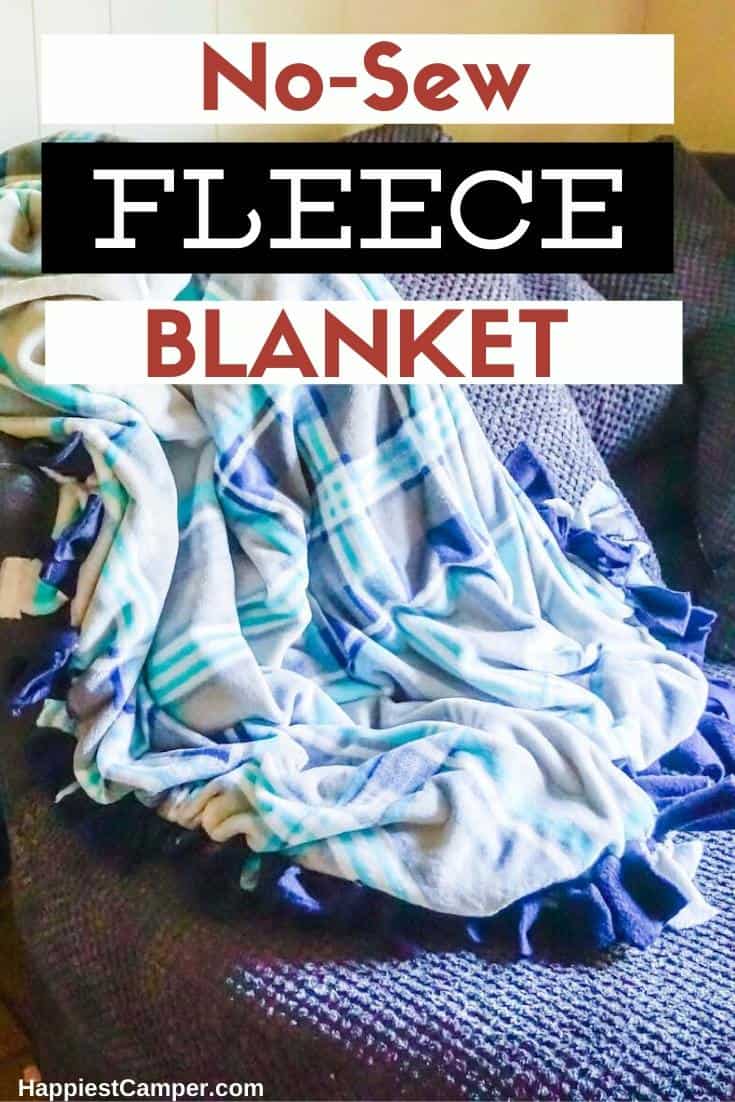 How to Make a NoSew Fleece Blanket