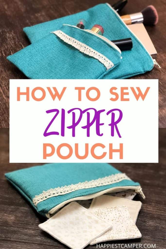 How to Sew a Lined Zipper Pouch Tutorial