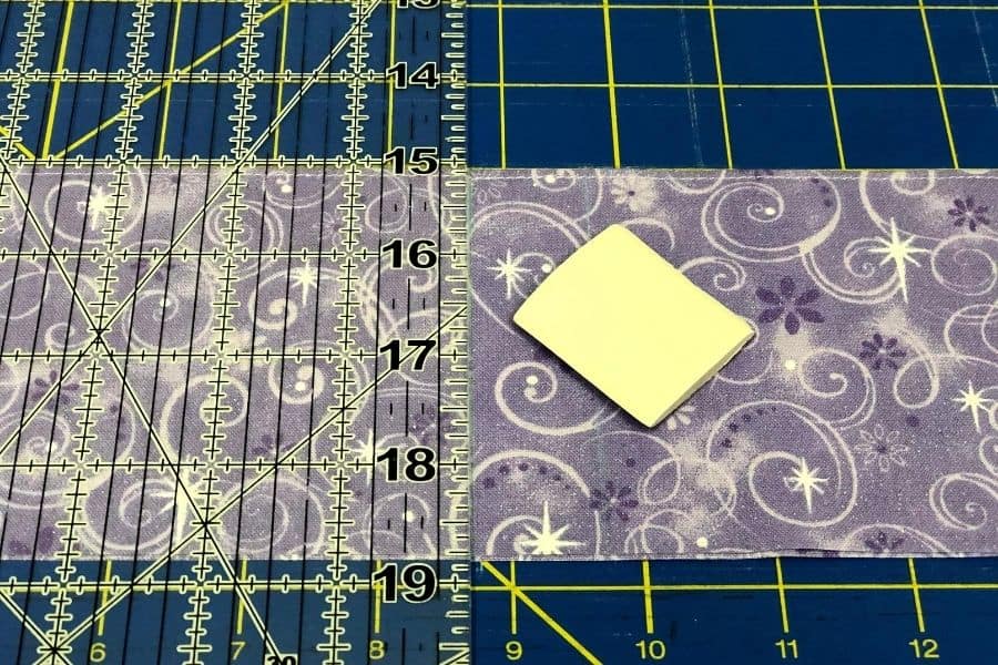 measuring out the fabric Happiest Camper