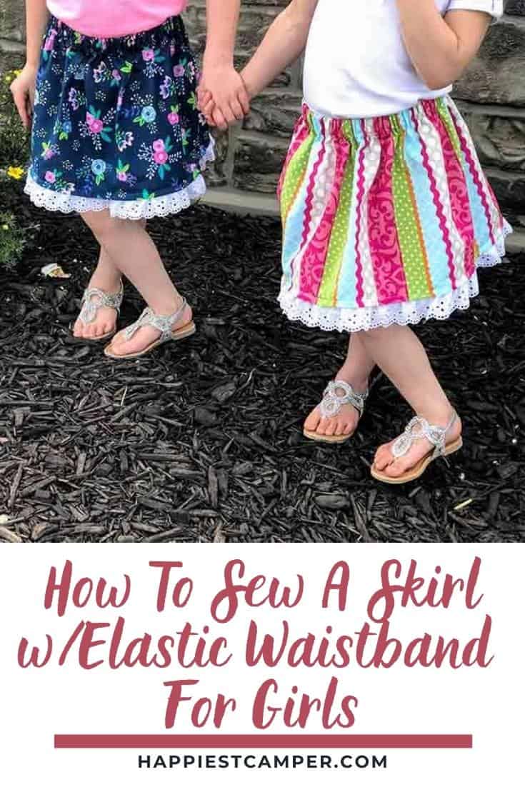 How To Sew A Skirt With Elastic Waistband For Girls