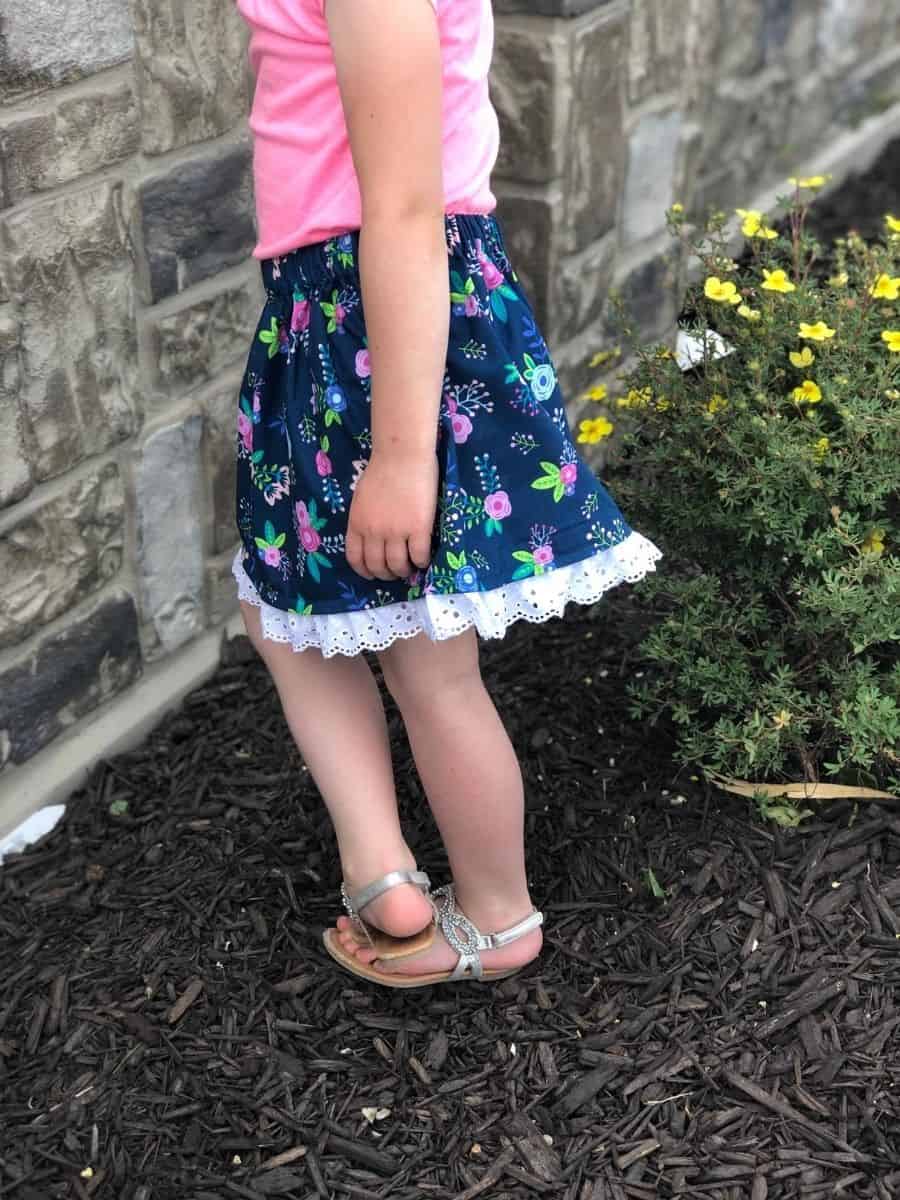 How To Sew A Skirt With Elastic Waistband For Girls