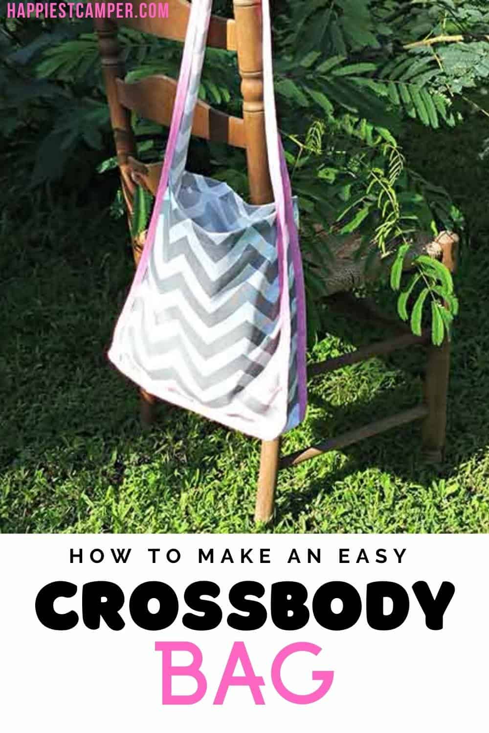 CrossbodyBagpin2 Happiest Camper