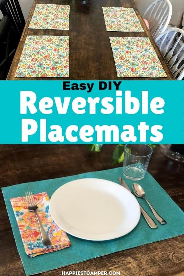 DIY Reversible Placemats Sewing Tutorial