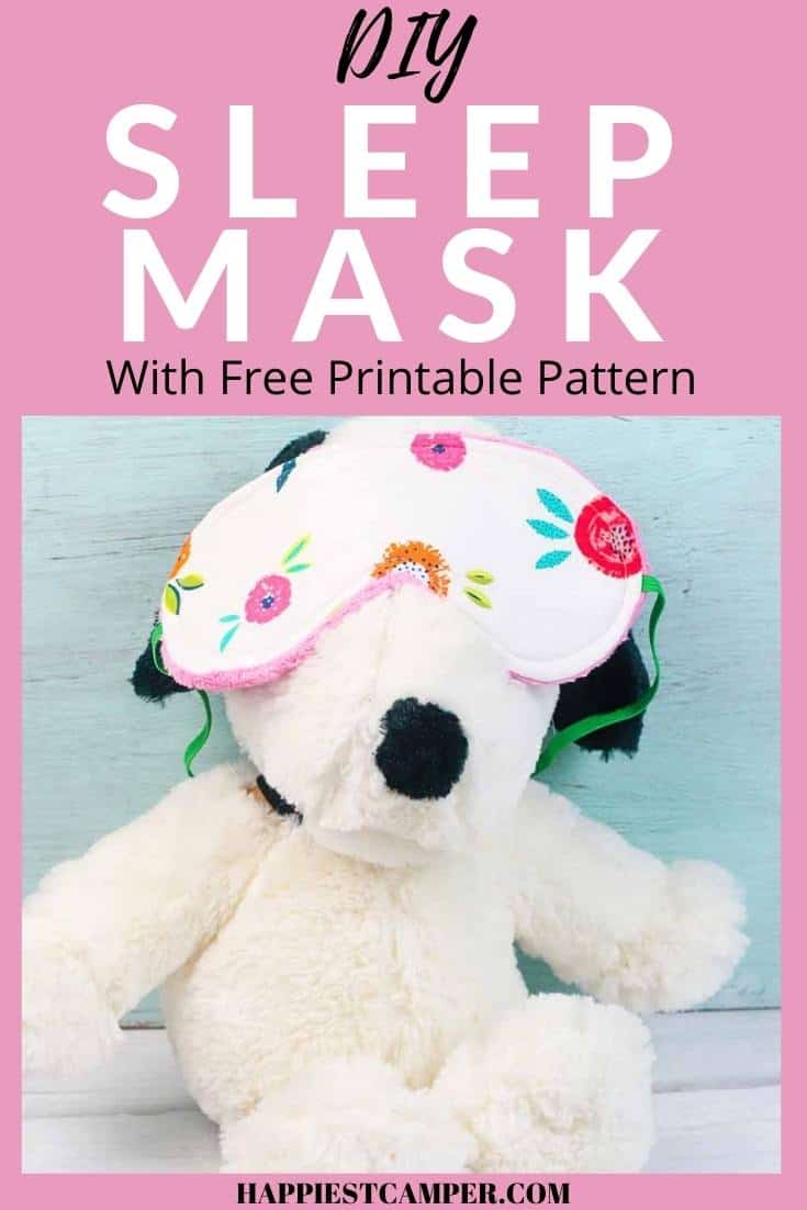 DIY Sleep Mask With Free Printable Pattern