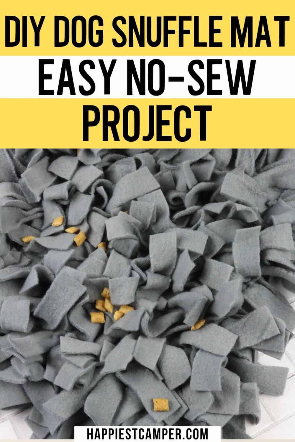 DIY Dog Snuffle Mat Easy NoSew Project