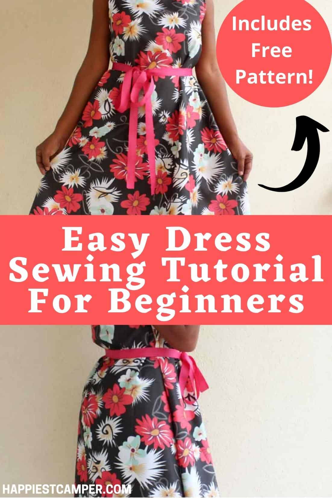 How To Sew A Simple Dress With Free Sewing Pattern