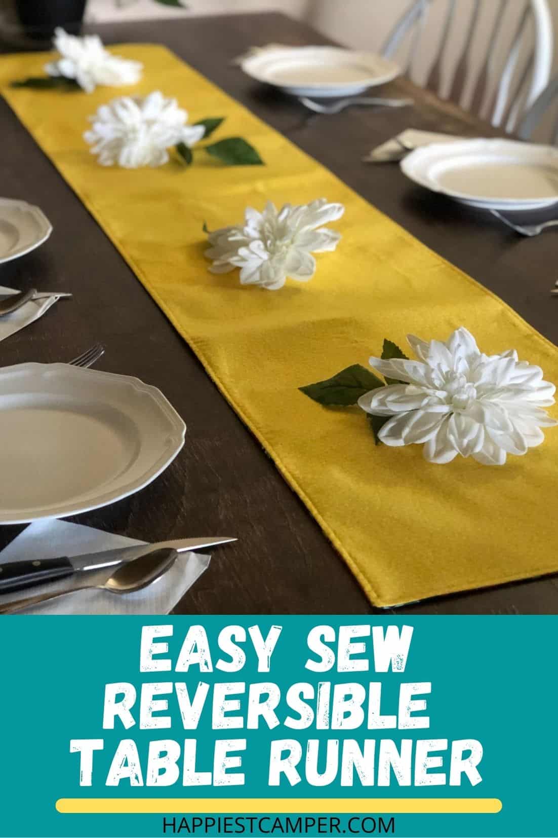 How To Make A Reversible Table Runner for Beginners