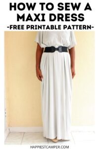 How To Sew A Maxi Dress - Free Printable Pattern