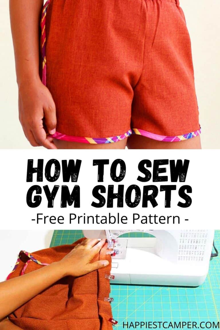 How to Sew Gym Shorts - Printable Sewing Pattern