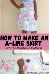 How To Make An A-Line Skirt With Free Pattern