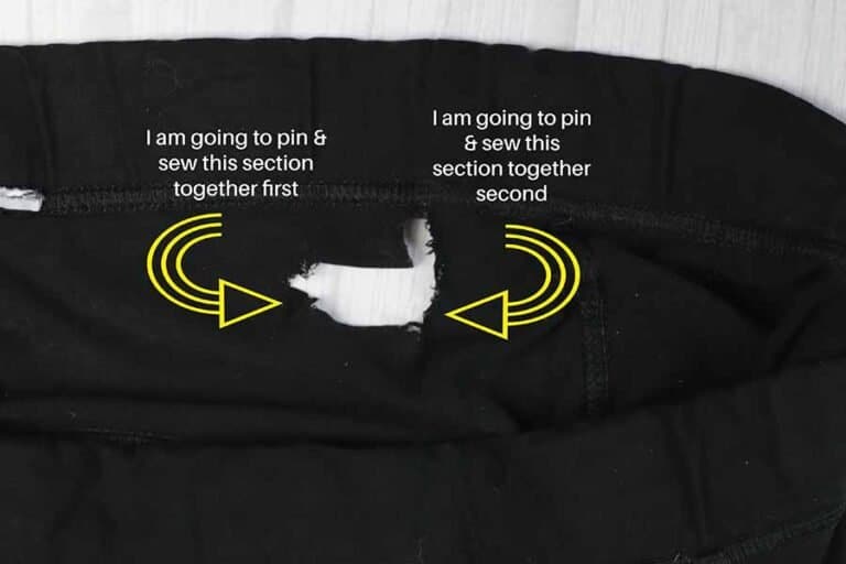 How To Sew A Hole In Leggings