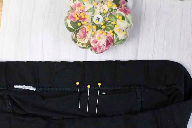 how to fix a hole in leggings seam