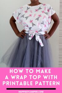 How To Make A Wrap Top With Printable Pattern