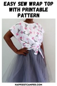How To Make A Wrap Top With Printable Pattern