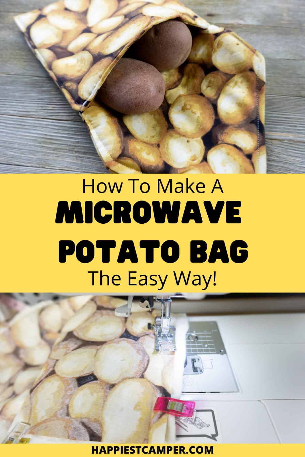 Microwave Potato Bag Pattern  Make Perfect Baked Potatoes - Sweet Red  Poppy