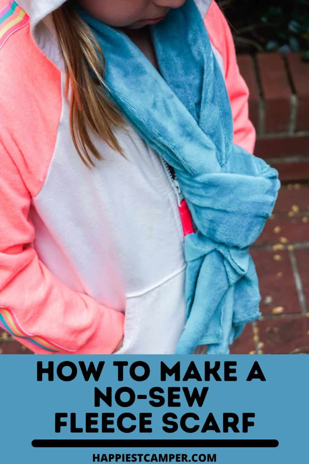How To Make A NoSew Fleece Scarf