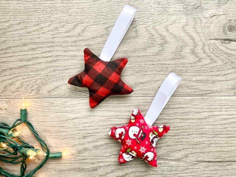 How To Make A Fabric Star Ornament With Free Printable Pattern