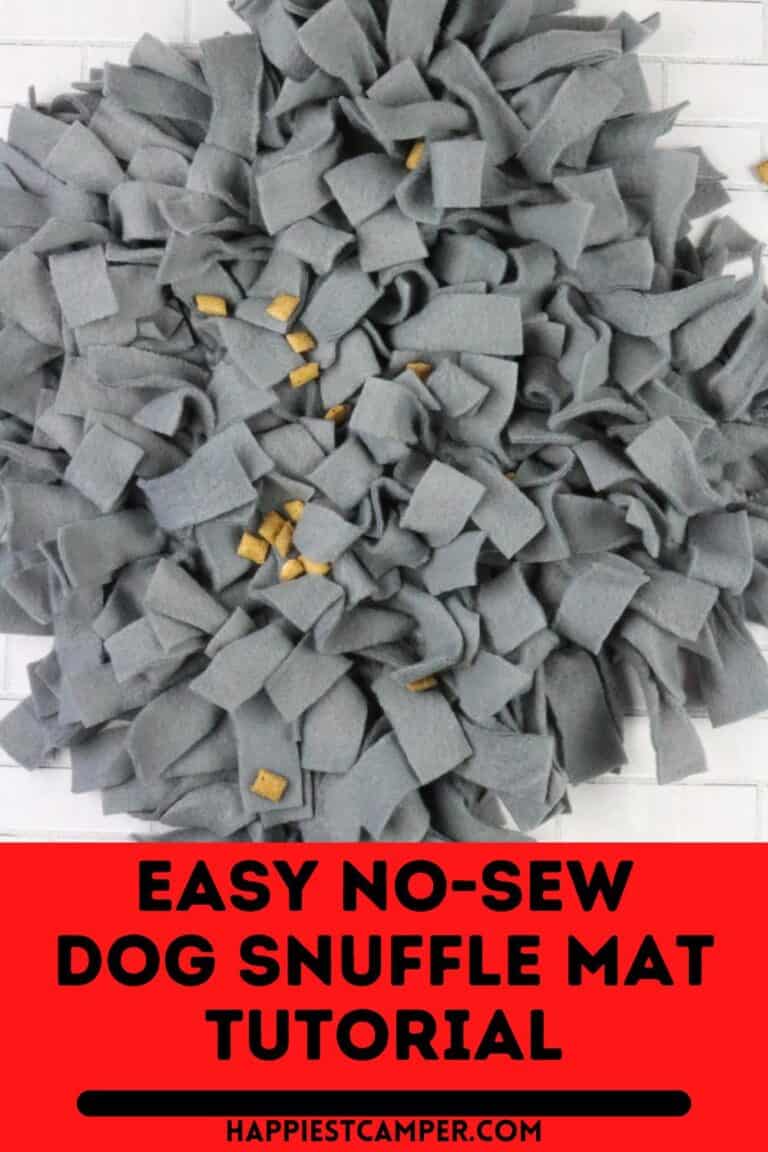 DIY Dog Snuffle Mat Easy NoSew Project