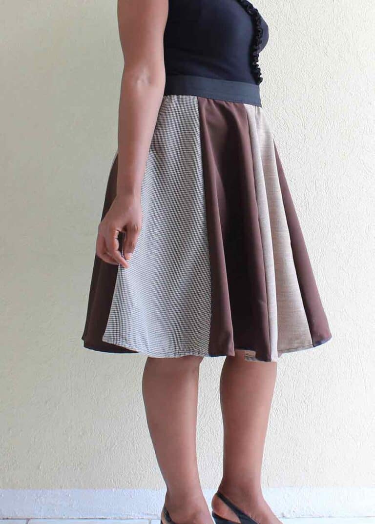 How To Make A Panel Skirt With Free Pattern