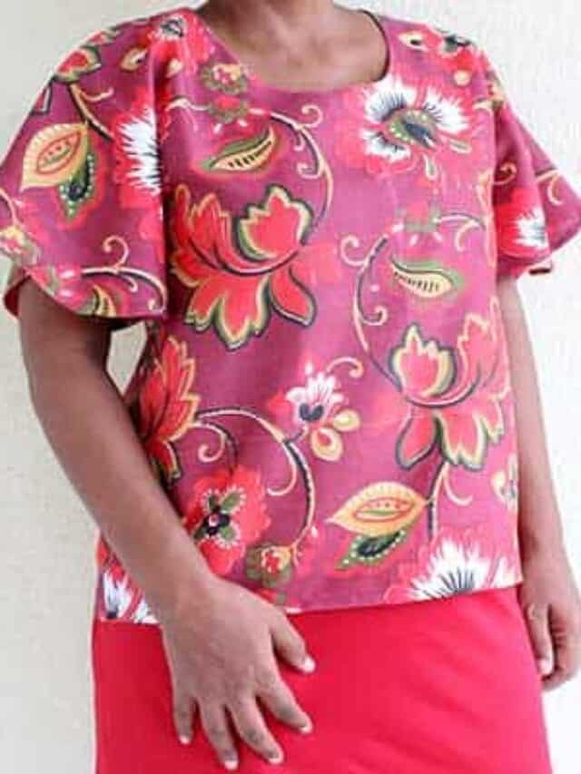 How To Sew A Butterfly Sleeve Top Free Printable Pattern Story