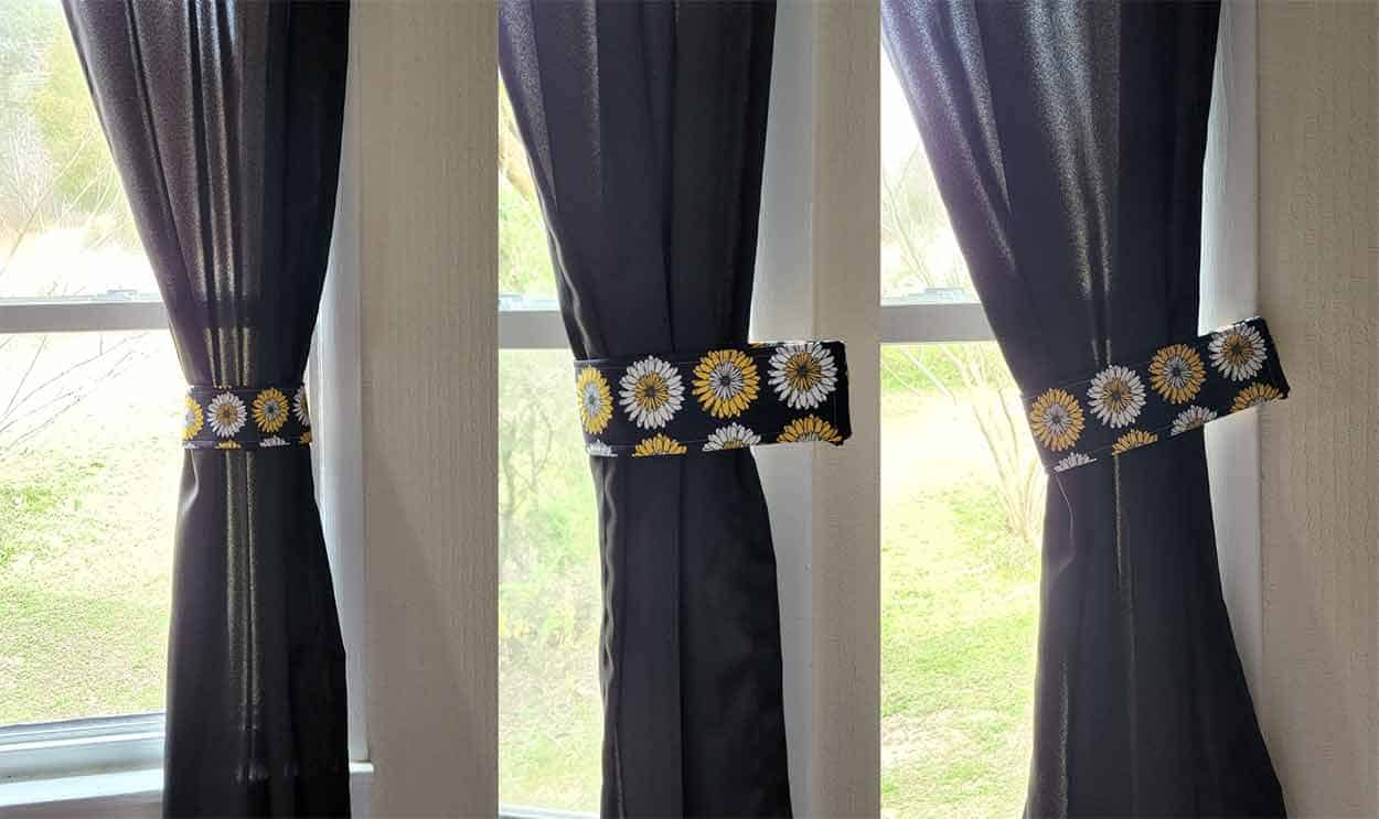 How To Make Curtain Tie Backs The Easy Way!
