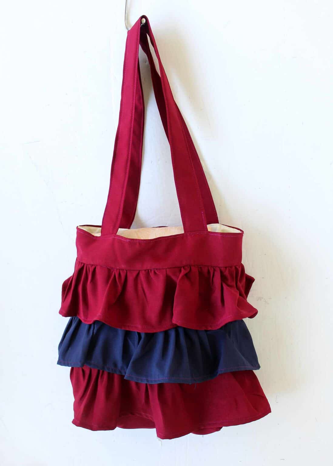 How To Make A Ruffle Tote Bag - Easy Sewing Tutorial & Printable Pattern