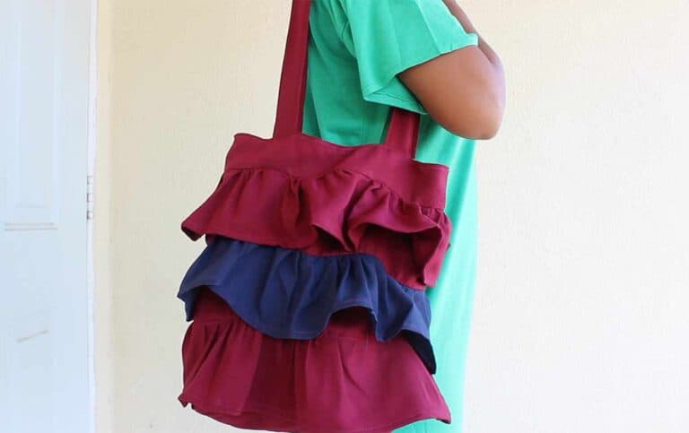 How To Make A Ruffle Tote Bag - Easy Sewing Tutorial & Printable Pattern