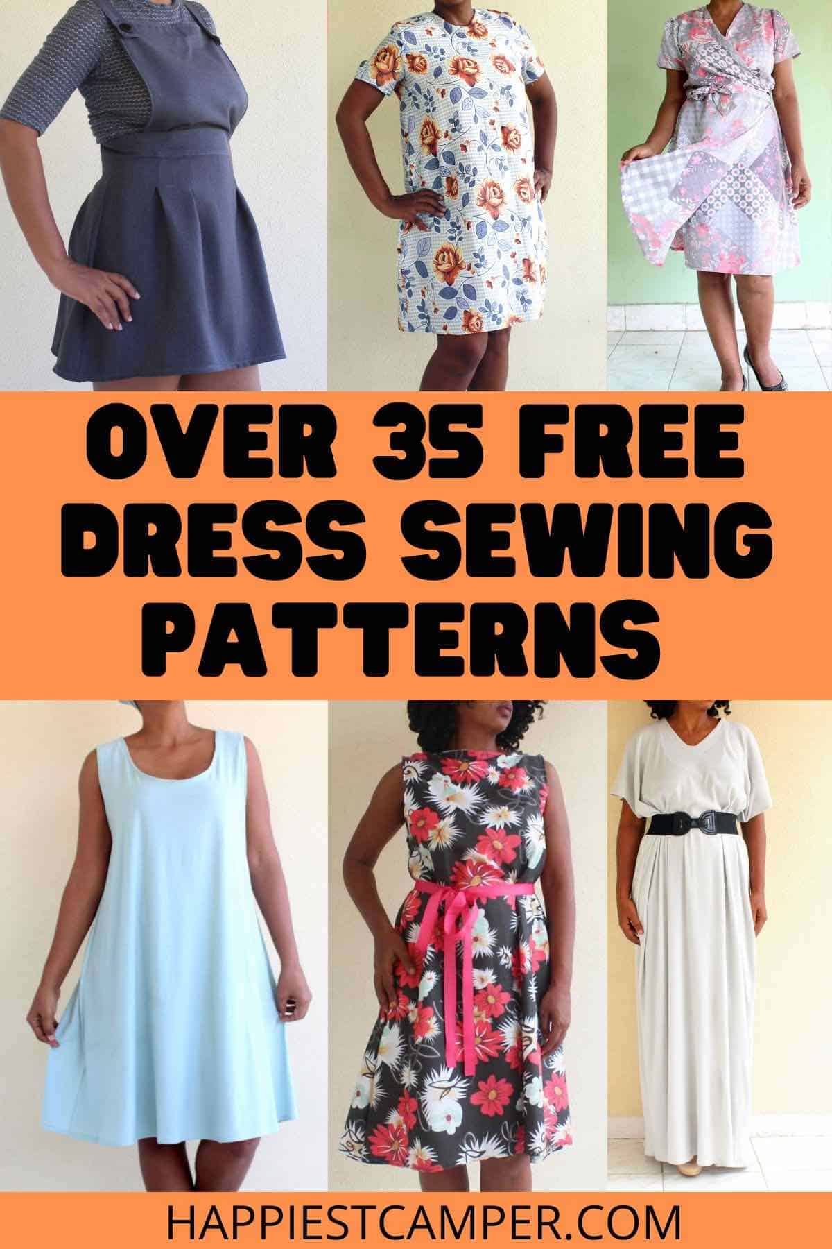 10 FREE Jersey Dress Patterns