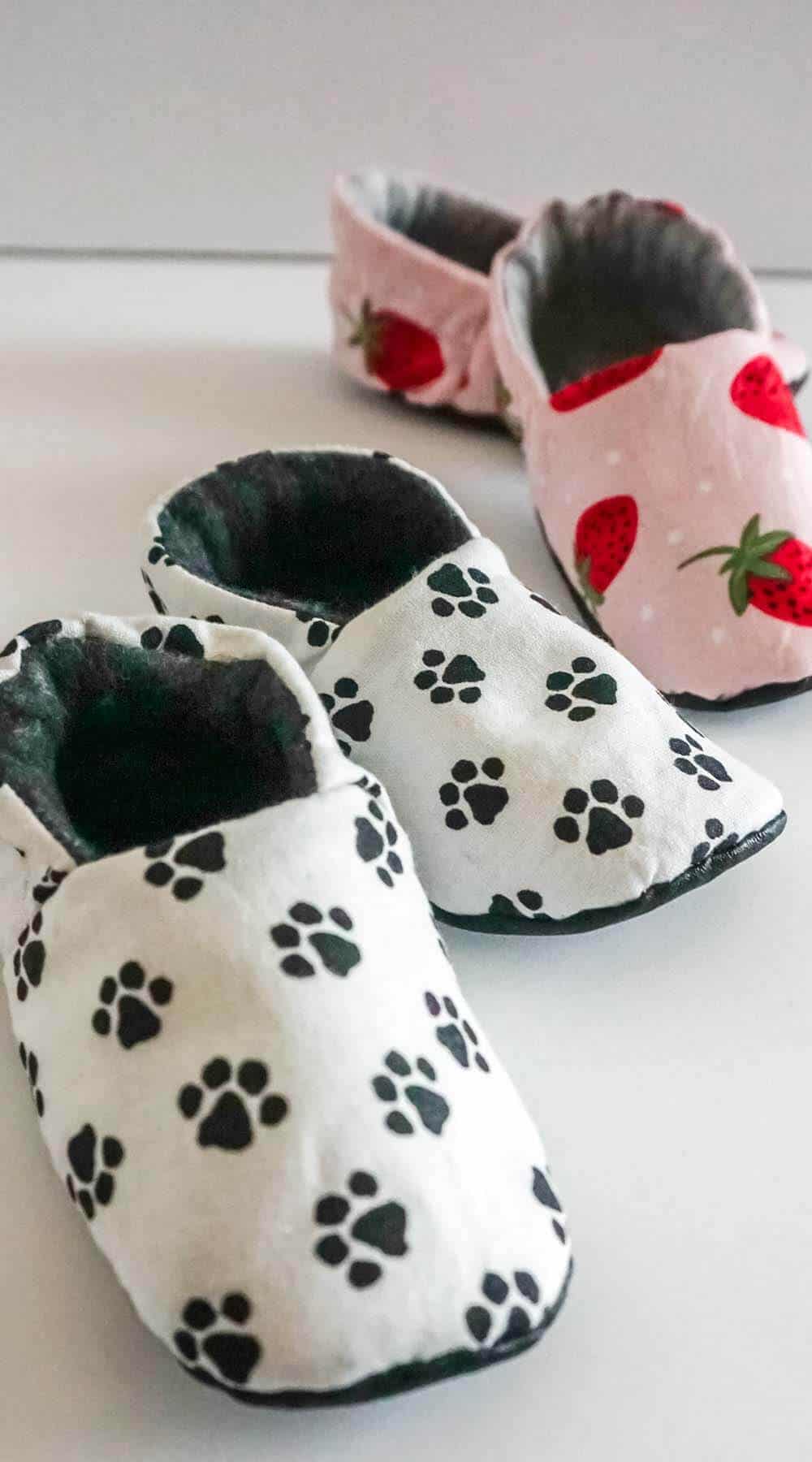 infant Shoes with Printable Pattern